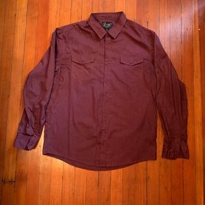 Men’s burgundy button down